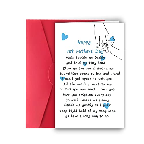 First Father's Day Card from Wife and Baby, Funny 1st Father's Day Gift