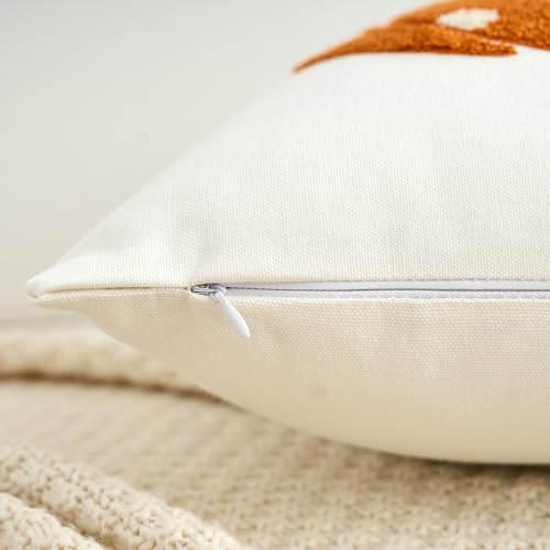 Fall Pumpkins Decorative Pillow Cover 18x18 Inch - Orange