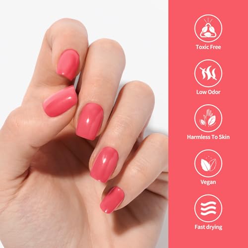 Venalisa Coral Red Gel Nail Polish 12ml Soak Off UV LED Manicure