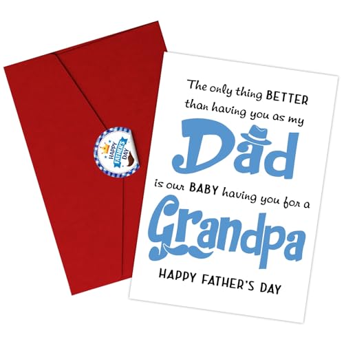Funny Grandpa Father's Day Card - Better Than Dad Quote
