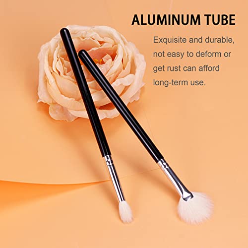 Ksvsonrvi Fan Highlighter Brush for Face Makeup and Blending