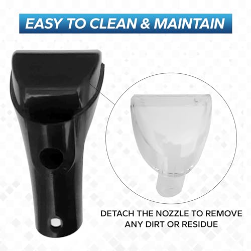 Bissell 3-Inch Tough Stain Brush Tool with Removable Cover - Black