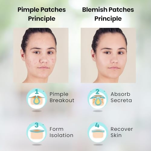Dual Nature Hydrocolloid Blemish Patches 12mm with Salicylic Acid 30 Count