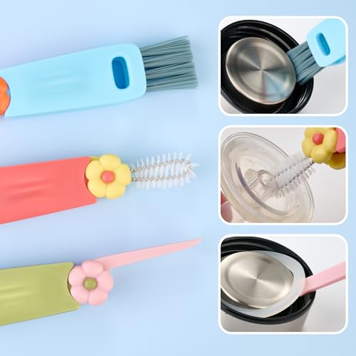 3-in-1 Bottle Gap Cleaning Brush Set - Portable Multifunctional Tools
