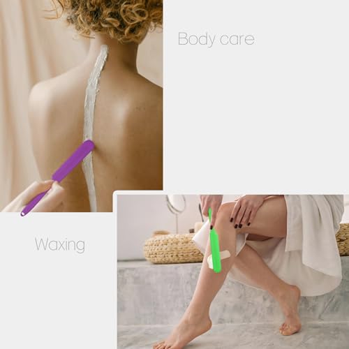 Silicone Wax Spatula Applicator 2-Piece Reusable Non-Stick Hair Removal Tool