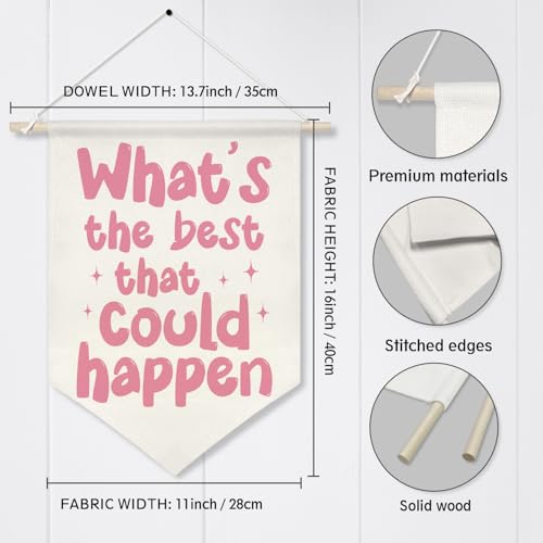 ZTGDA Motivational Quote Canvas Wall Banner KD06 - Teen Girl Room Decor