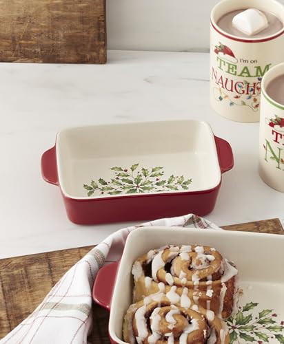 Holiday Rectangular Baking Dish Small Christmas Kitchen Decor - Lenox