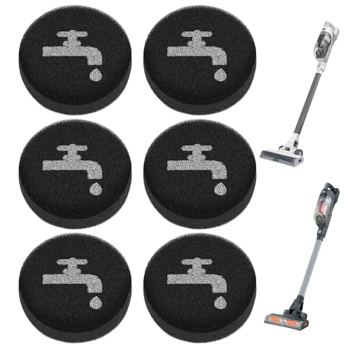 6-Pack Sponge Filters for BLACK+DECKER POWERSERIES+ Vacuums
