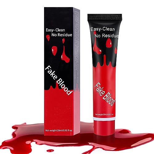 CAHIUYOA Washable Fake Blood Cream for Halloween Zombie Vampire Makeup