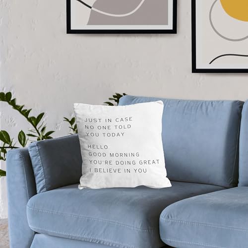 Inspirational Flannel Pillow Cover 18x18 | Call Your Mom Gift