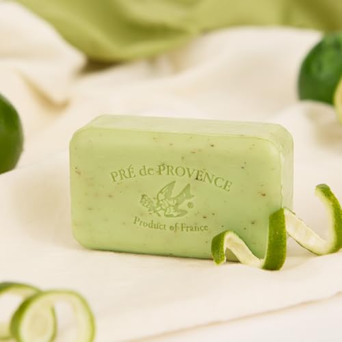 Pre de Provence Lime Zest Soap Bar, 5.3 Ounce - Natural French Skincare