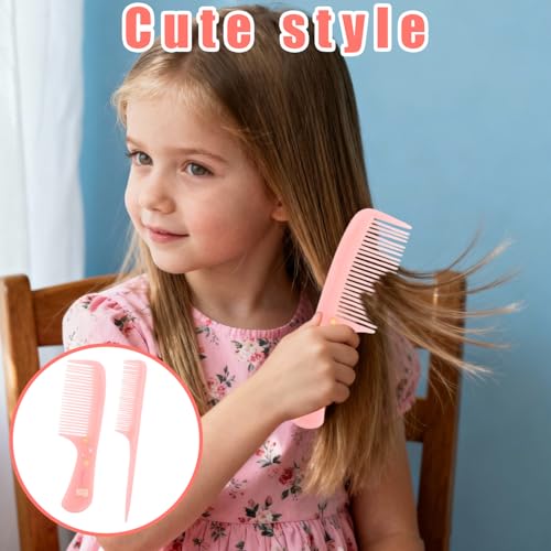 LUSTRIB 8Pcs Baby Hair Comb Set Cute Bear Toddler Grooming Kit