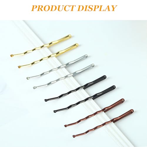 Blonde Bobby Pins 100 Pcs with Storage Box - 2 Inch Metal Hair Clips