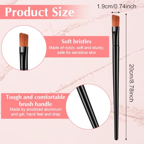 50 Pcs Disposable Angled Eyebrow Brush & Eyeliner Tint Applicator