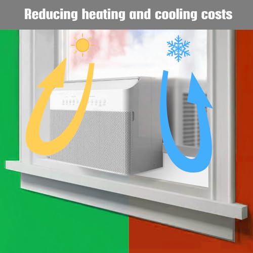 U-Shape AC Window Foam Block with Seal Strip - Energy Efficient