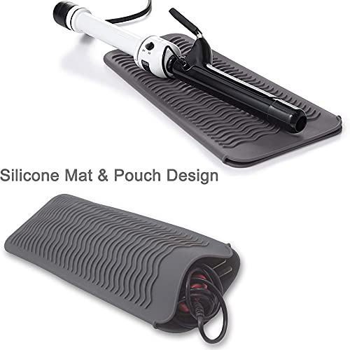 Ryke Kukkri Silicone Heat Resistant Mat & Pouch for Hair Styling Tools