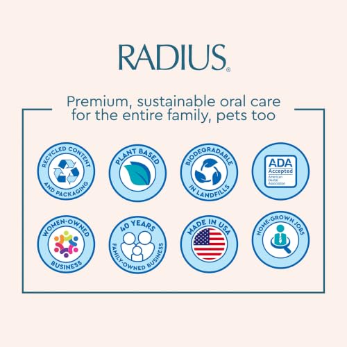 RADIUS Totz Kids Extra Soft Toothbrush for Toddlers 18M+ Yellow Sparkle