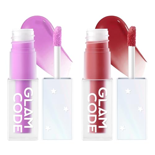 Glam Code Liquid Blush for Cheeks & Lips 2-Pack - Hydrating Natural Finish
