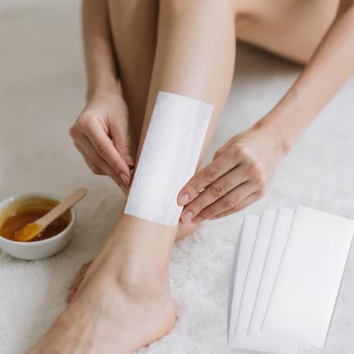 Roadtofree 30 Pcs Non-Woven Hair Removal Wax Strips for Body and Face
