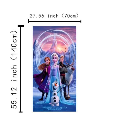 Soft Cartoon Beach Towel - Quick-Dry Microfiber, 28” x 55”