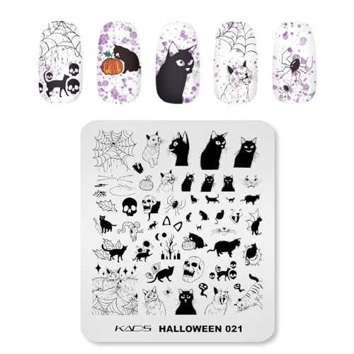 Rolabling Halloween Nail Art Stamping Plate Pumpkin Skull Ghost