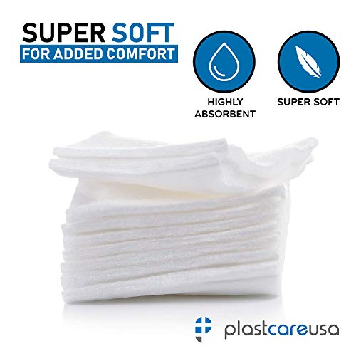 200 Gauze Pads 3x3 - Soft 4-Ply Non Woven Gauze Sponges - Non Sterile Dental Gauze & Esthetic Wipes - All Purpose Medical Gauze Squares for First Aid, Surgical, Wound Dressing