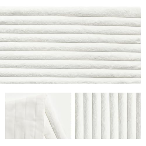 Ivory Faux Fur Jacquard Table Runner 13x60 Inch Holiday Decor