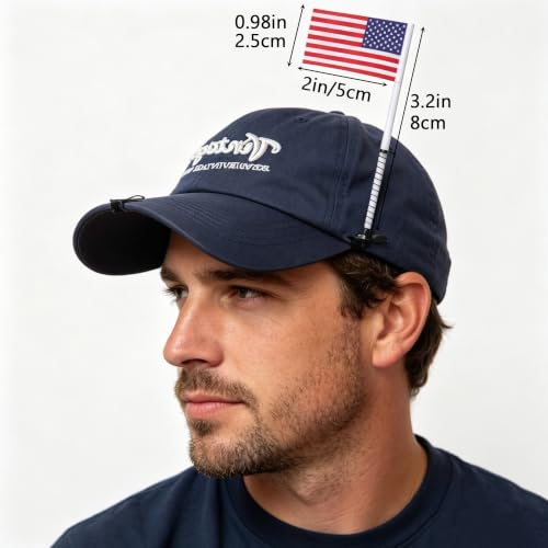 USA 250th Independence Anniversary Flag Hat Clips 5-Pack
