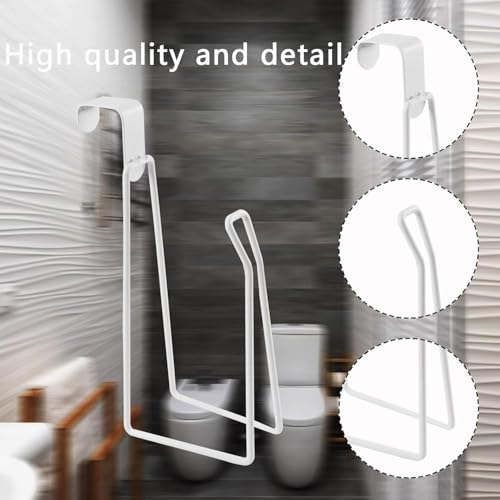 Abvsdu White Over The Tank Toilet Paper Holder Stand Bathroom Storage Dispenser