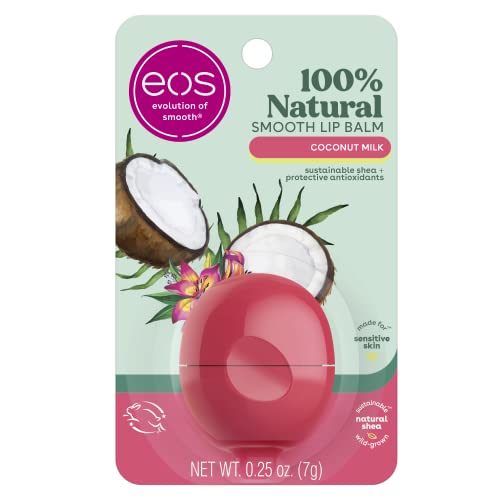eos 100% Natural Coconut Milk Lip Balm - All-Day Moisture 0.25 oz