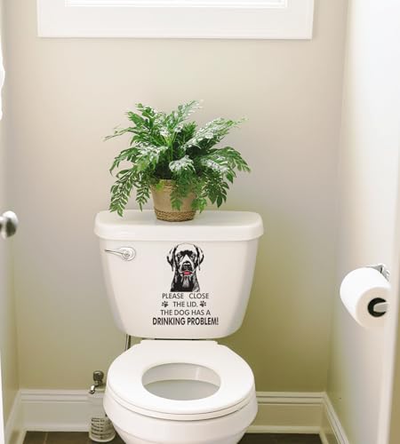 Funny Labrador Retriever Toilet Seat Decal - Waterproof Vinyl Bathroom Humor