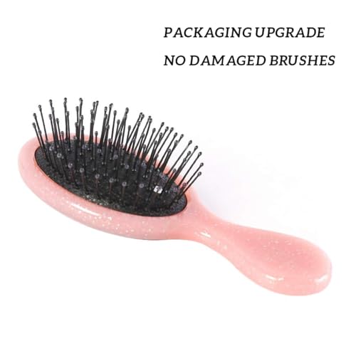 Toddler Detangler Hair Brush - Pink Travel Detangling Brush for Kids & Women