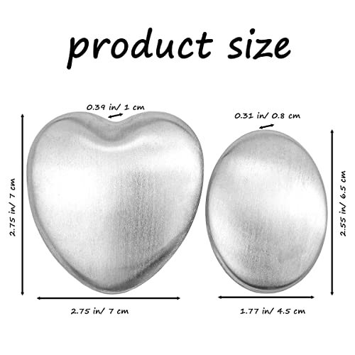 Stainless Steel Odor Remover Soap Bar Set - Kitchen Hand Deodorizer