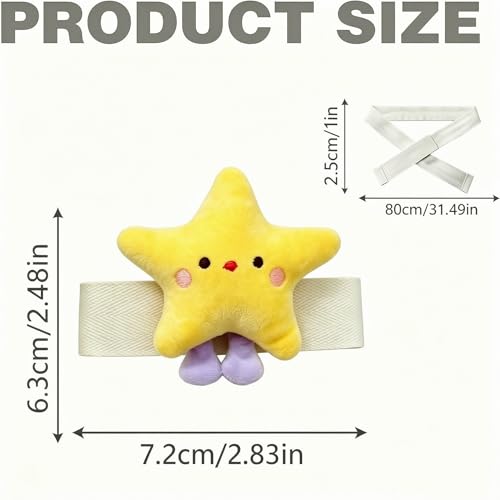 YGNNIU 2 Pack Cartoon Star Curtain Tiebacks for Kids Rooms