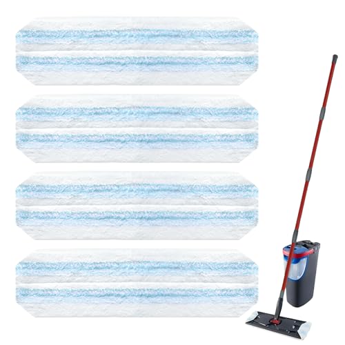 4-Pack Microfiber Mop Replacement Pads for O Ceda H2pro System