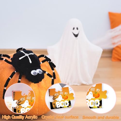 Acrylic Ghost Puzzle Halloween Decor Spooky Boo Basket Stuffer Gift
