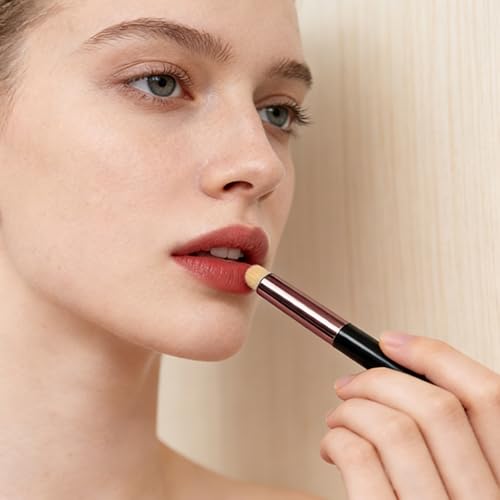 2-Piece Round Head Lip Smudge Brush & Makeup Blending Applicator
