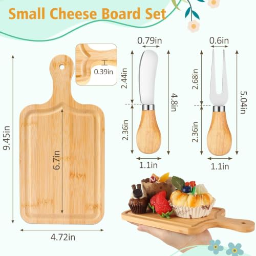 Esmorah Mini Bamboo Charcuterie Board Gift Set - 1 Set Party Favor