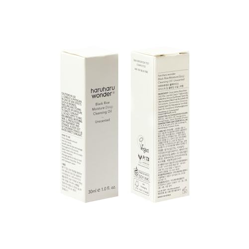 Haruharu Black Rice Moisture Cleansing Oil 1.0 fl oz - Vegan Makeup Remover