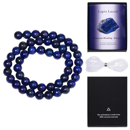 Natural Lapis Lazuli Stone Beads 4mm for Jewelry Making Kit