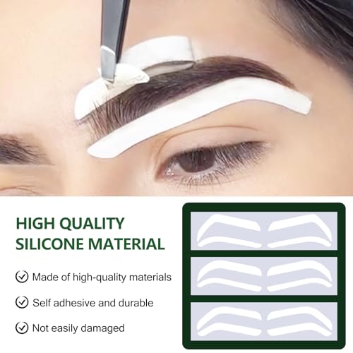 Disposable Eyebrow Stencil Tape Shaping Mapping Guides (12 Pairs)