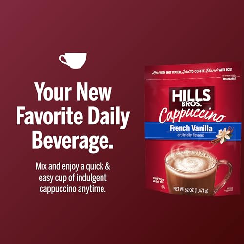 Hills Bros. French Vanilla Cappuccino Mix - 52 oz Instant Drink