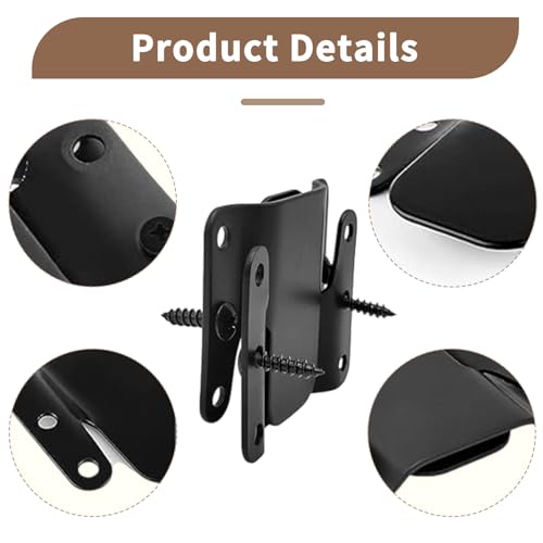 GOROBU 4-Piece Sectional Couch Connectors, Black Metal Interlocking Clips
