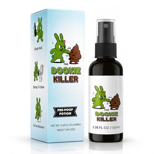 The Dookie Killer Pre-Poop Toilet Spray, 100ml Lemongrass Deodorizer