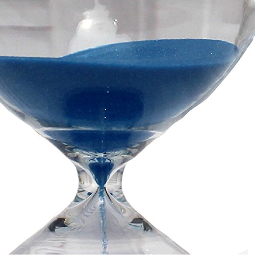 Colorful Sand Glass Hourglass Timer - 60 Minutes, Blue, Home Desk Decor