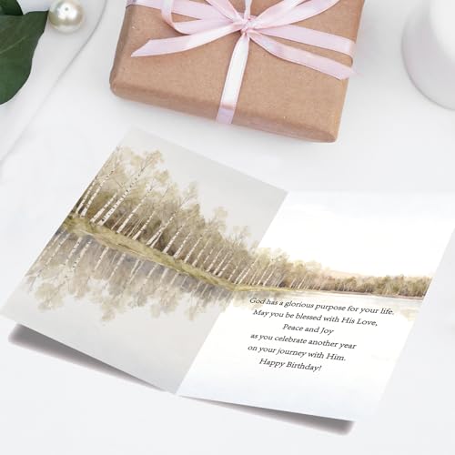 Christian Birthday Card AM-447 with Uplifting Scripture