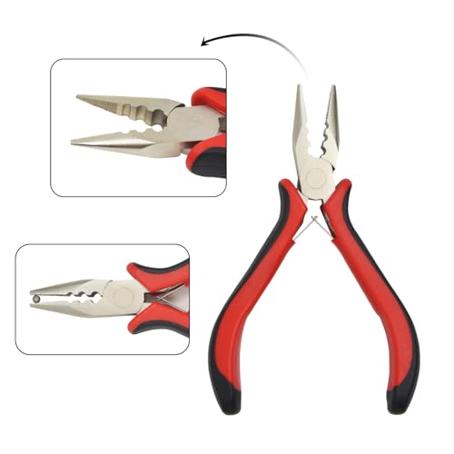 Hair Extensions Pliers 3 Holes Mini Opener and Removal Tool for Micro Rings