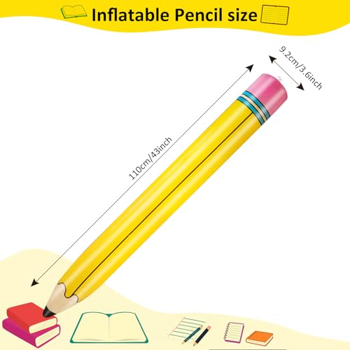 43 Inch Inflatable Pencil Balloon - Back to School Decoration 43inch-a