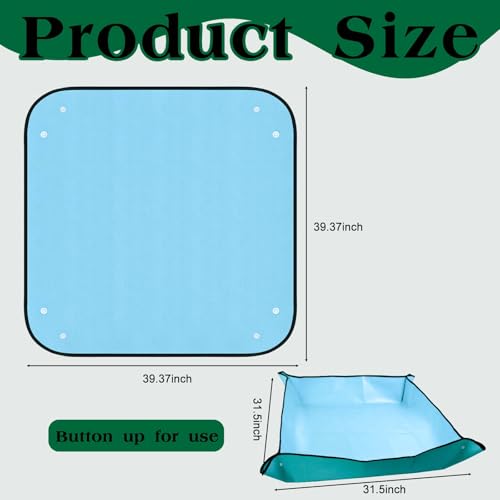39.37" Camp Shower Tent Mat Non Slip Camping Mat Foldable Outdoor Shower Tent Floor Mat Portable Changing Tents Bottom Pad Protect Feet Keep Clean (Only Mat)