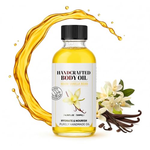 Vanilla Body Oil 120ml – Hydrating & Nourishing Moisturizer for Dry Skin